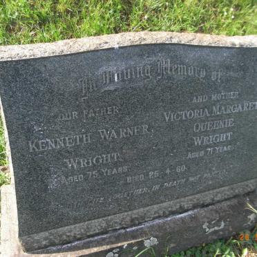 WRIGHT Kenneth Warner -1960 &amp; Victoria Margaret  -1960