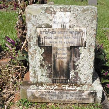 WRIGHT Stephen Best -1944 &amp; Amy Charlotte -1962