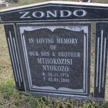 ZONDO Mthokozisi Ntokozo 1974-2008