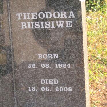ZONDI Theodora Busisiwe 1924-2008