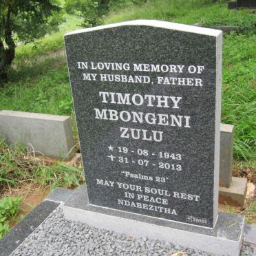 ZULU Timothy Mbongeni 1943-2013