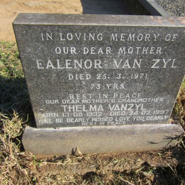 ZYL Ealenor, van -1971 :: VAN ZYL Thelma 1932-1997