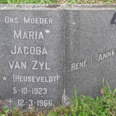 ZYL Maria Jacoba, van nee HEUSEVELDT 1923-1966