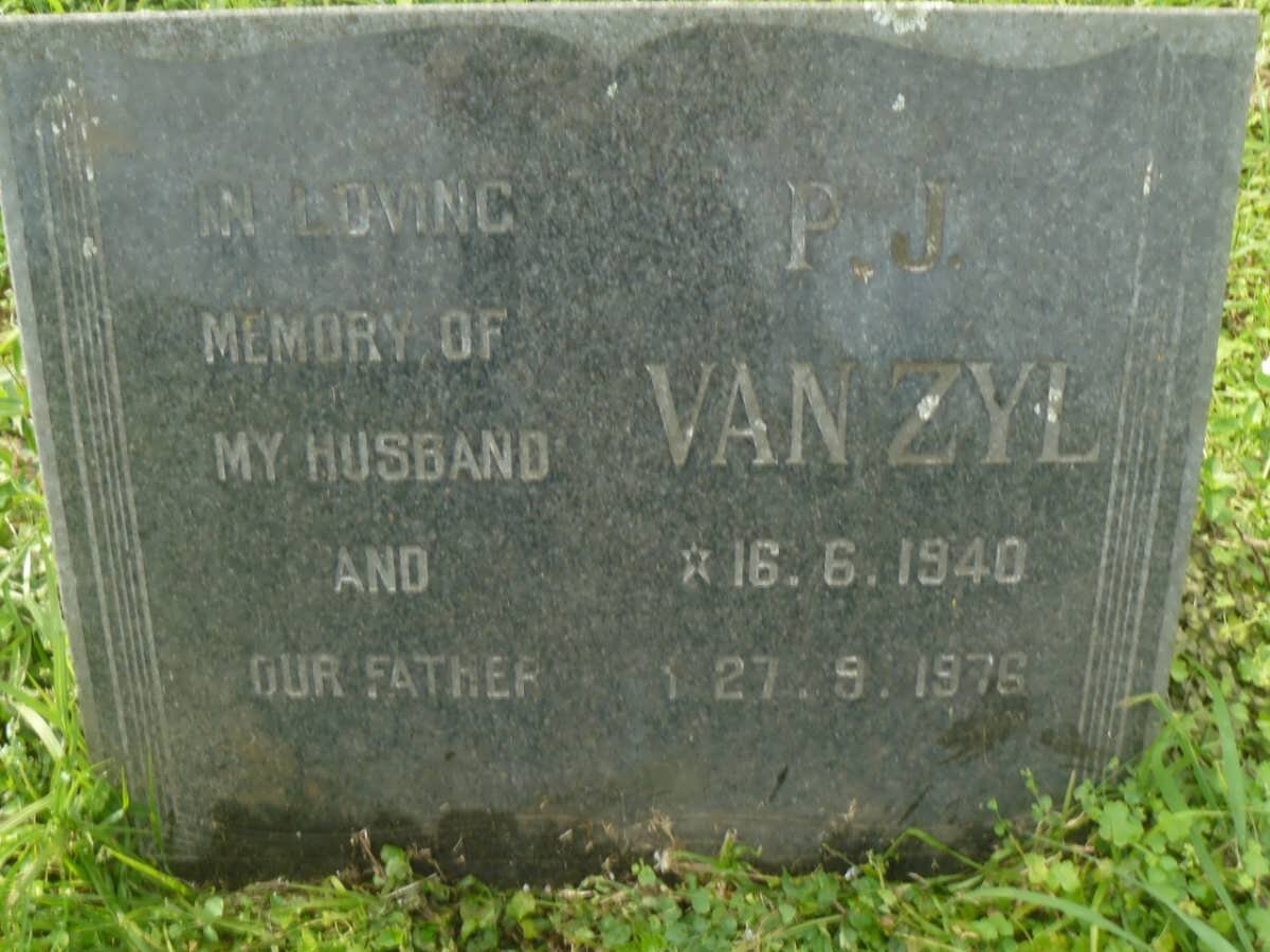 ZYL P.J.,van 1940-1976