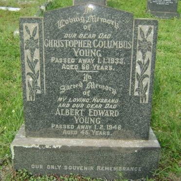 YOUNG Christopher Columbus -1933 :: YOUNG Albert Edward -1946