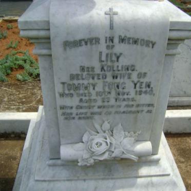 YEN Lily, Fong nee KOLLING -1940