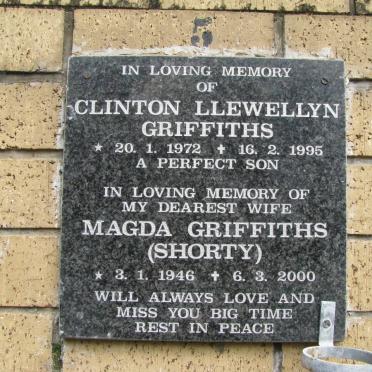 GRIFFITHS Magda 1946-2000 :: GRIFFITHS Clinton Lewellyn 1972-1995