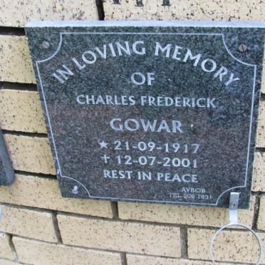 GOWAR Charles Frederick 1917-2001