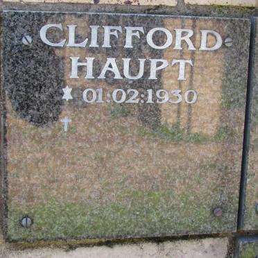 HAUPT Clifford 1930-