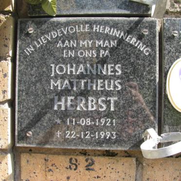 HERBST Johannes Mattheus 1921-1993