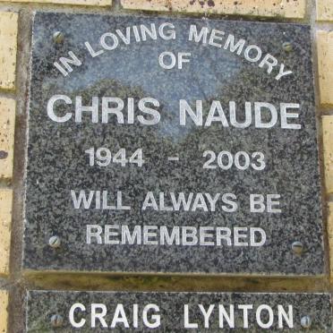 NAUDE Chris 1944-2003