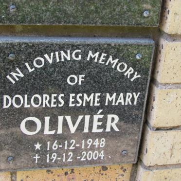 OLIVIER Dolores Esme Mary 1948-2004