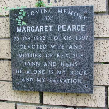 PEARCE Margaret 1922-1997