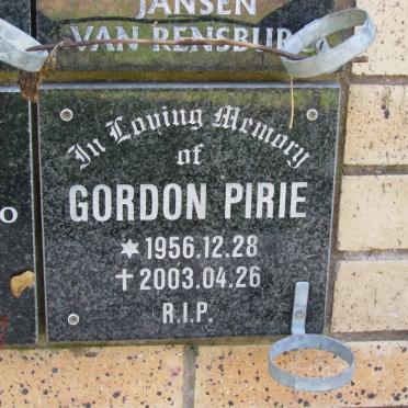 PIRIE Gordon 1956-2003