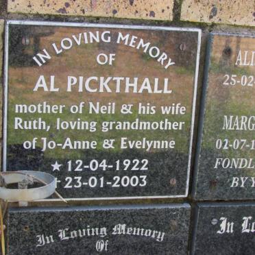 PICKTHALL Al 1922-2003