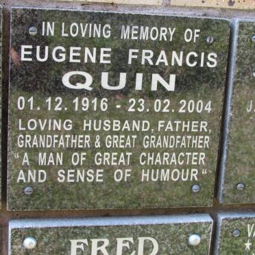 QUIN Eugene Francis 1916-2004