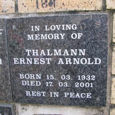 THALMANN Ernest Arnold 1932-2001
