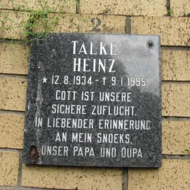 TALKE Heinz 1934-1995
