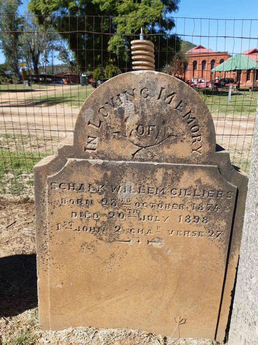 CILLIERS Schalk Willem 1874-1898