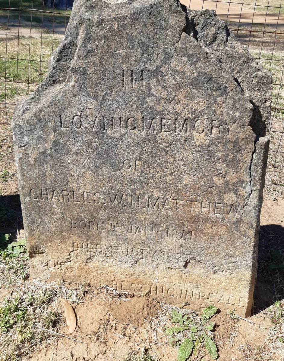 MATTHEWS Charles W.H. 1874-1893