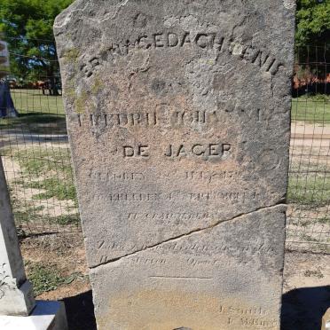 JAGER Fredrik Johannes, de 