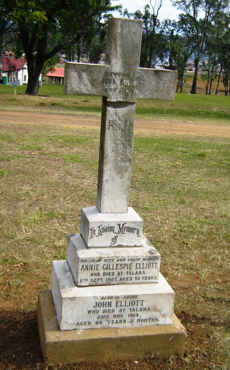 ELLIOTT John -1914 &amp; Annie Gillespie -1907