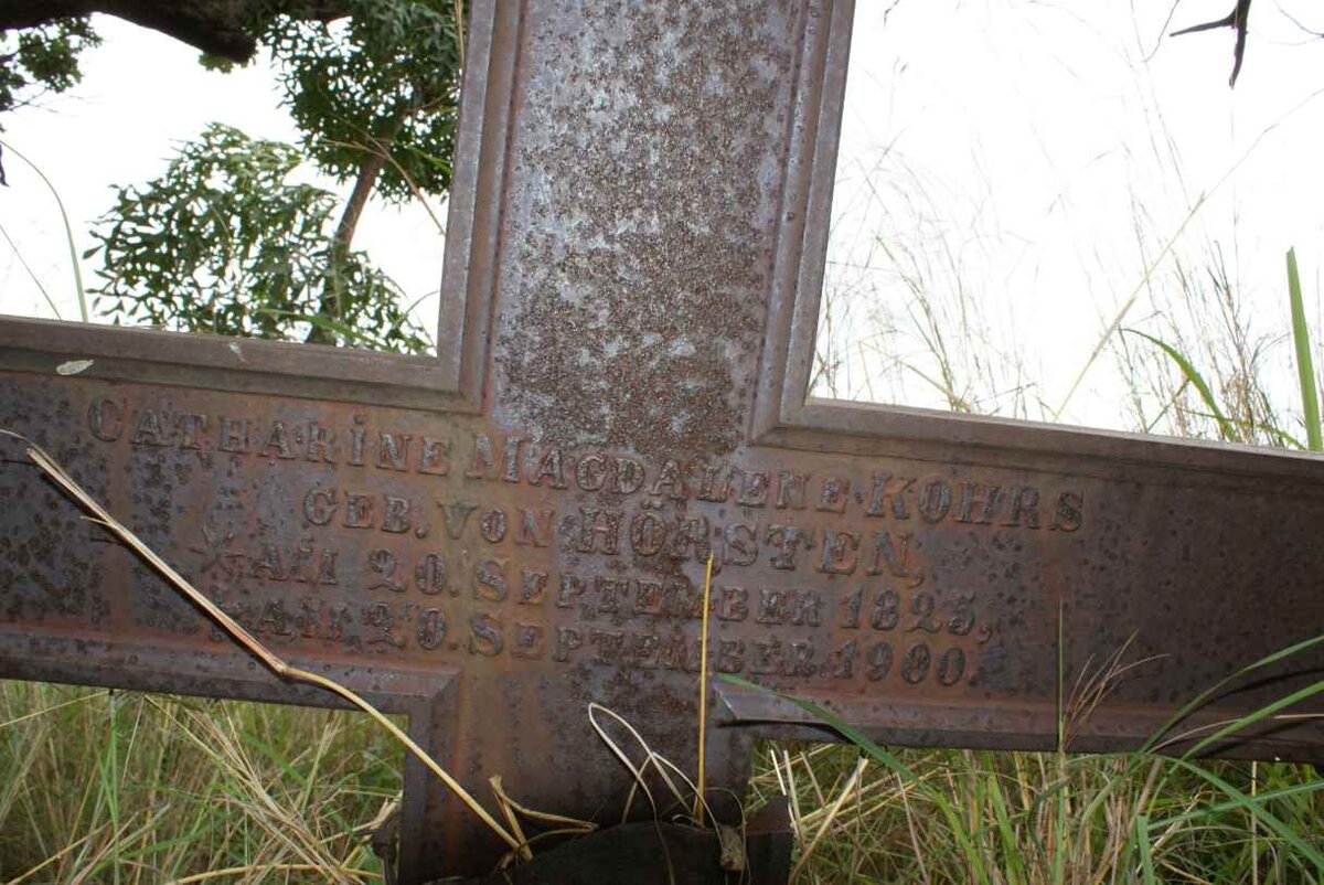 KOHRS Catharine Magdalene nee VON HORSTEN 1825-1900
