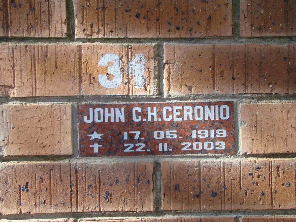 CERONIO John C.H. 1919-2003