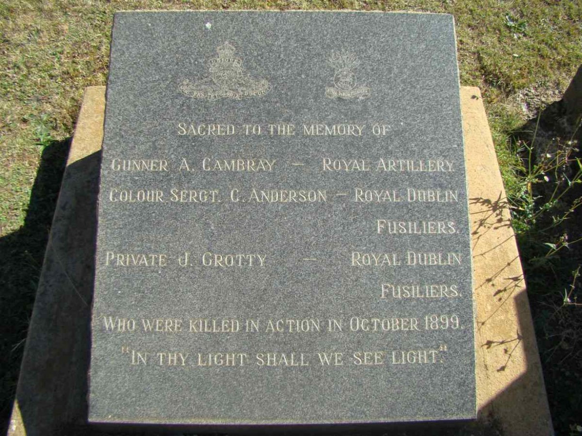 CAMBRAY A. -1899 :: ANDERSON C. -1899 :: GROTTY J. -1899