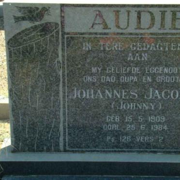 AUDIE Johannes Jacobus 1909-1984