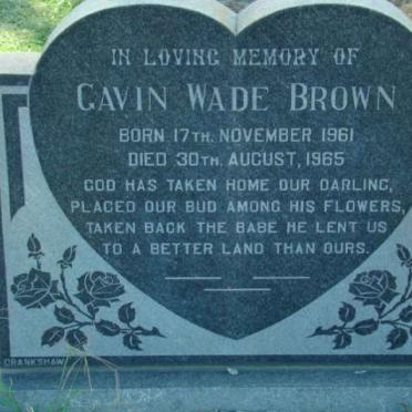 BROWN Gavin Wade 1961-1965