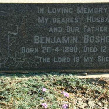 BOSHOFF Benjamin 1890-1965