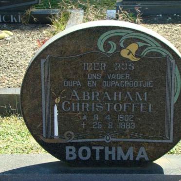 BOTHMA Abraham Christoffel 1902-1983