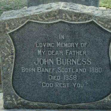 BURNESS John 1880-1958