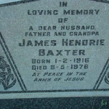 BAXTER James Hendrie 1916-1976