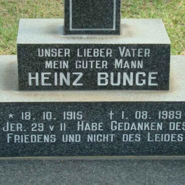 BUNGE Heinz 1915-1989