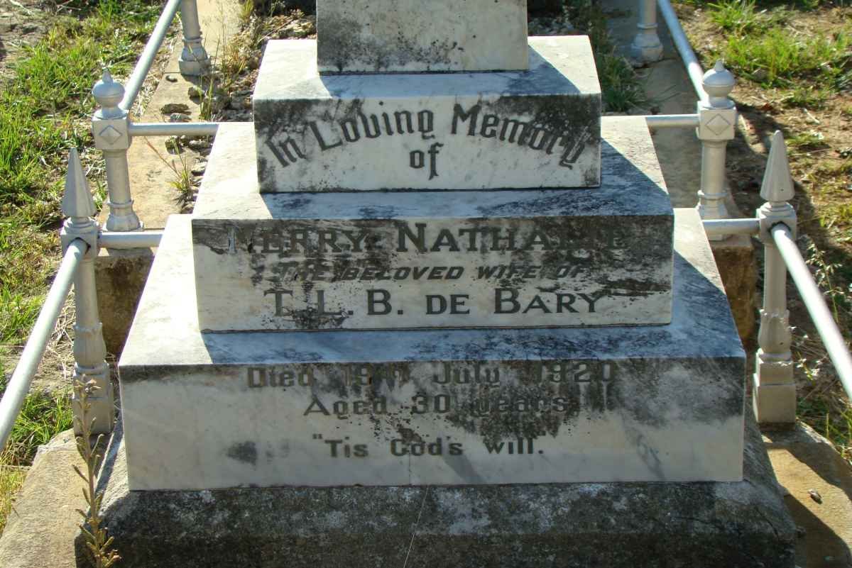 BARY Jerry Nathan, de -1920