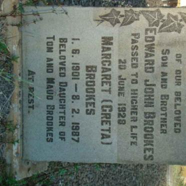 BROOKES Edward John -1928 :: BROOKES Margaret 1901-1987