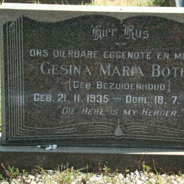 BOTHA Gesina Maria nee BEZUIDENHOUD 1935-1969