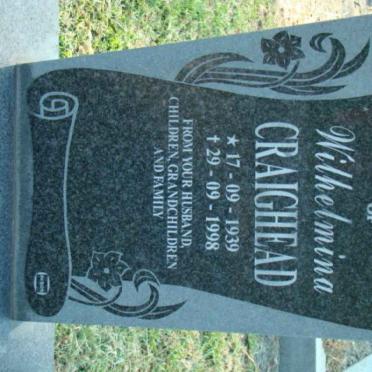 CRAIGHEAD Wilhelmina 1939-1998
