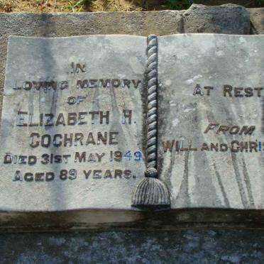 COCHRANE Elizabeth H. -1949