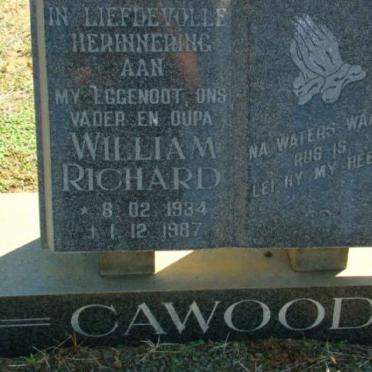 CAWOOD William Richard 1934-1987