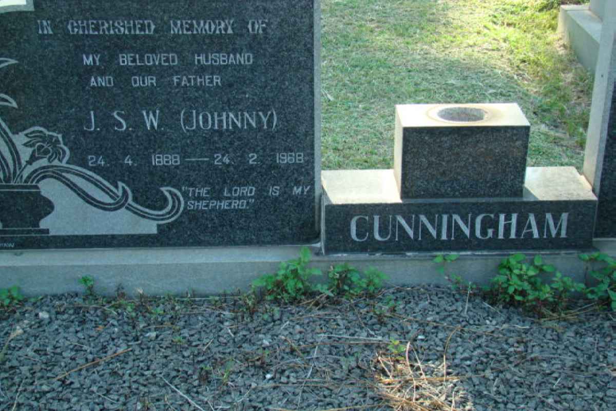 CUNNINGHAM J.S.W. 1888-1968