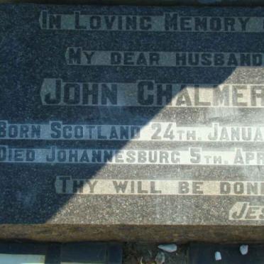 CHALMERS John 1898-1964 &amp; Annie CONNOLLY 1877-1935 :: CHALMERS John -1954 