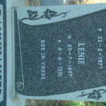 DANNHAUSER Renier 1891-1977 &amp; Lenie 1897-1991