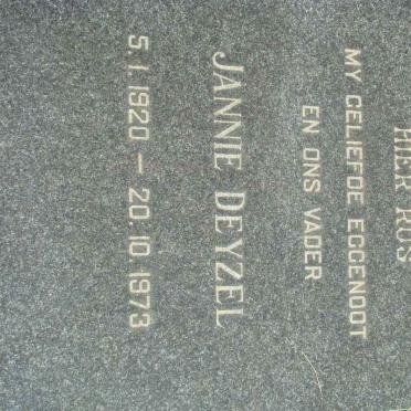 DEYZEL Jannie 1920-1973