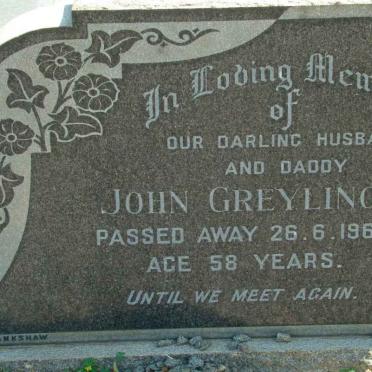GREYLING John -1961