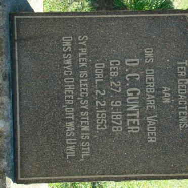 GUNTER D.C. 1878-1953