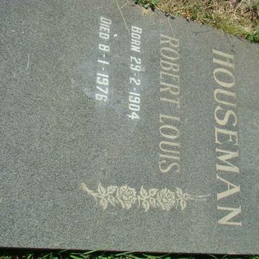 HOUSEMAN Robert Louis 1904-1976