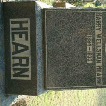 HEARN Harry Wellsman 1894-1933